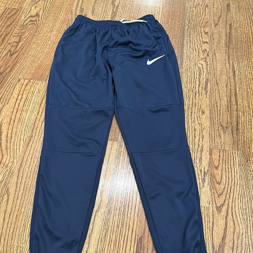 Nike Blue Sweatpants with Tapered Leg Design